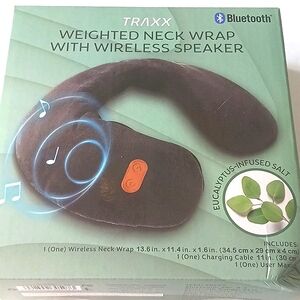 NEW Traxx Bluetooth Weighted Neck Wrap With Wireless Speaker